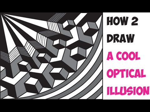 How to Draw Cool 3D Optical Illusions Drawing Trick Easy Step by Step Drawing Tutorial for Beginners