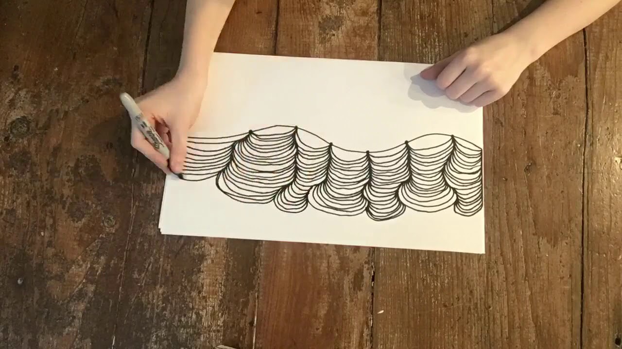 Drawing optical illusions part 2 | Time-lapse