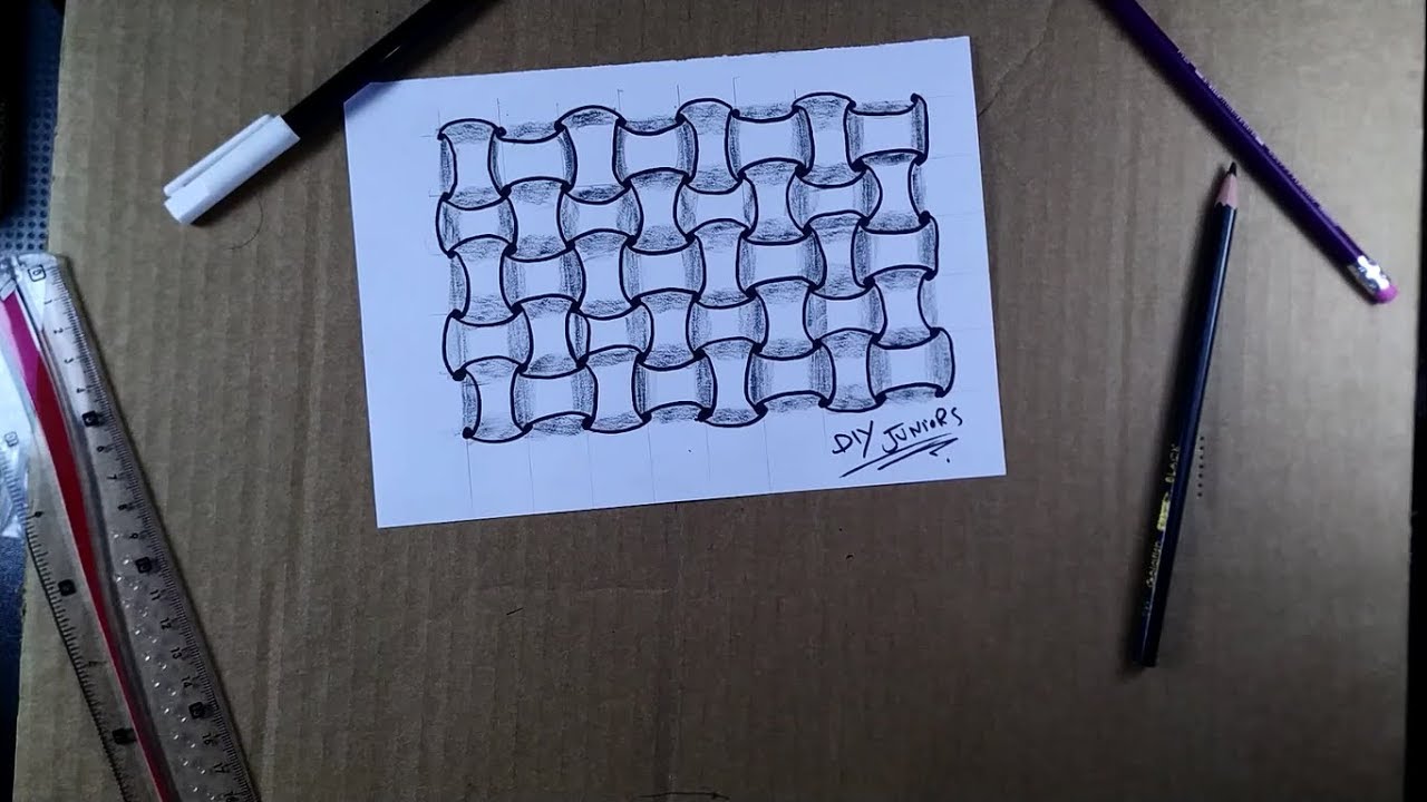 3d Arts | Doodle Line sketch  Illusion Technique | How to Draw Optical Illusions