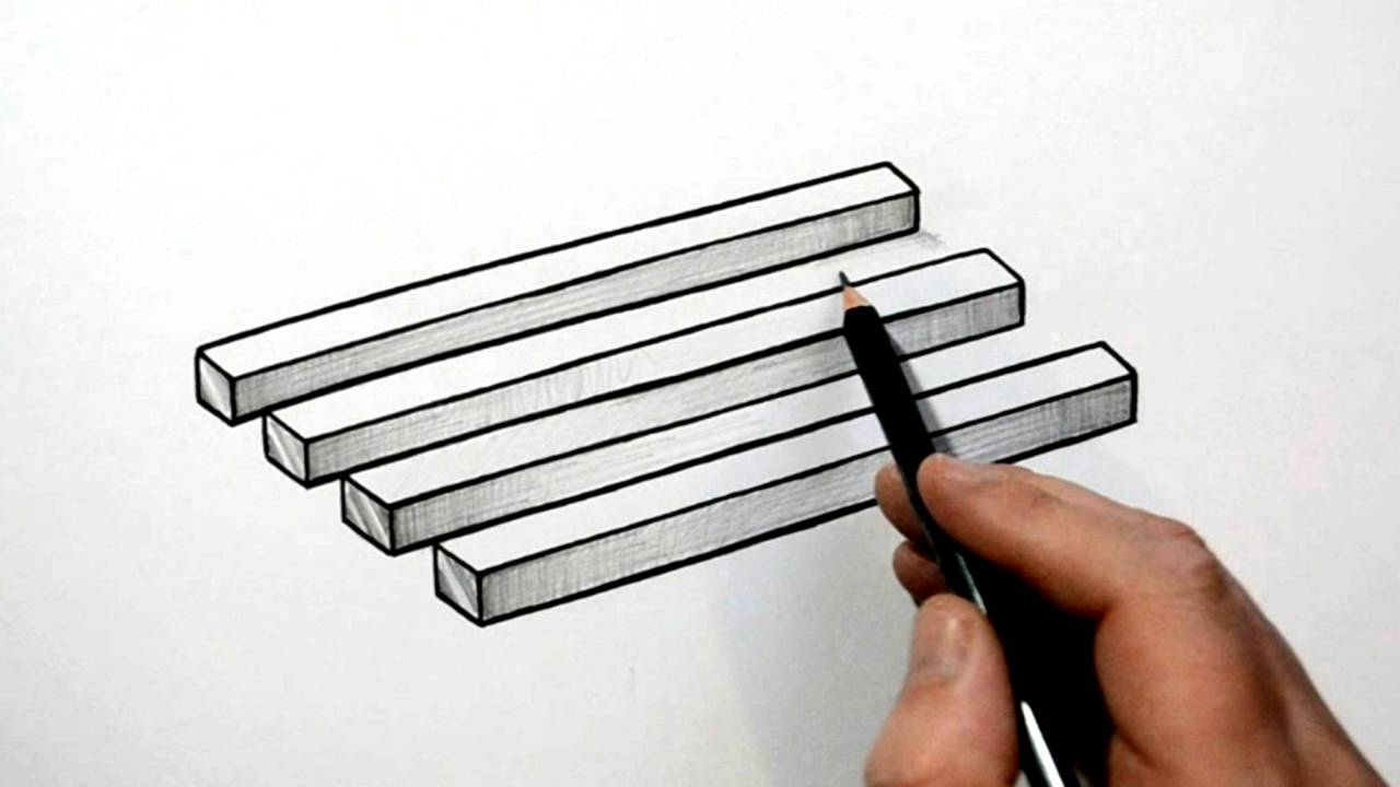 How to Draw a Simple 3D Optical Illusion Mind Blown Art