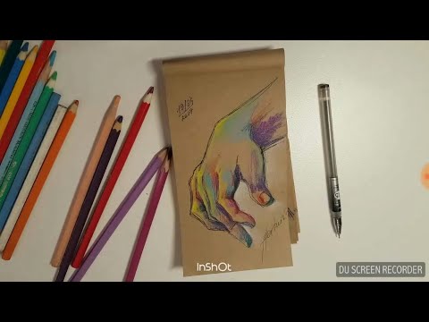 How to draw a 3D Hand - Trick art optical illusions.