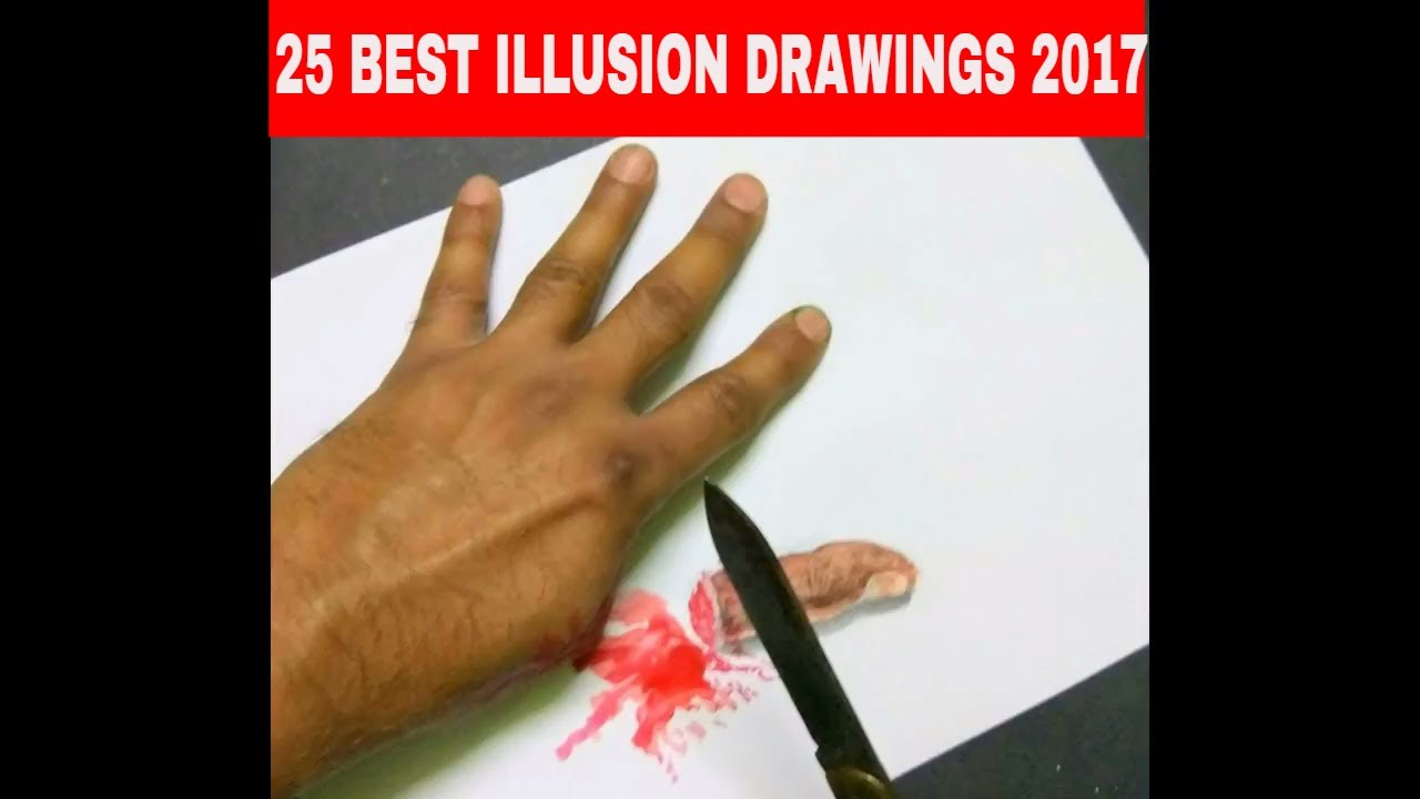 25 Amazing Illusions - Hand Art ( Compilations ) | Best Optical Illusions of 2017