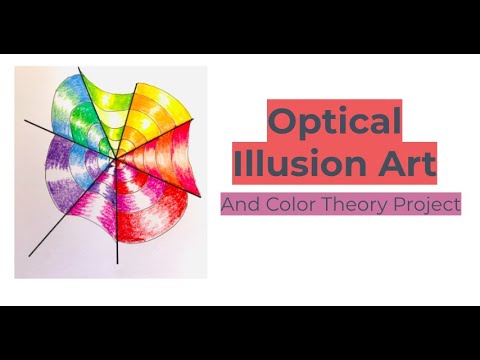Optical Illusion Color Theory Art Project
