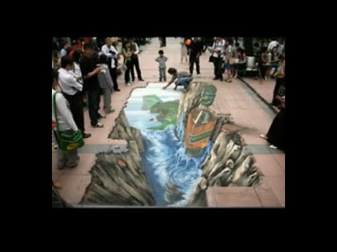 A few mesmerising street art optical illusions that will leave you amazed.