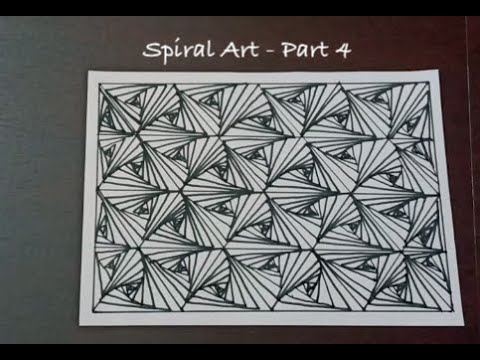 Spiral Art (Part 4) - Ranjani's Creative Corner | Optical illusions