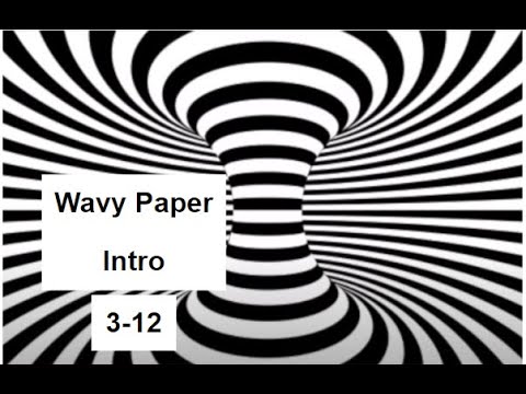 Wavy Paper Art Project Intro (Optical Illusions) (grades 3-12)
