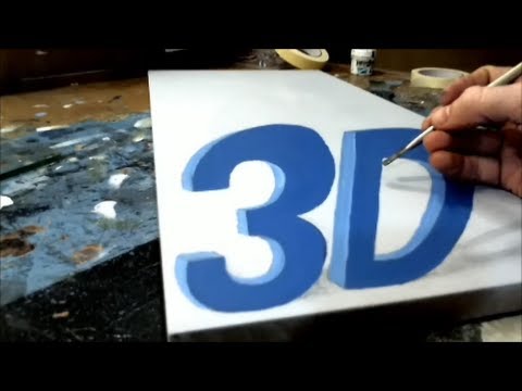 How to Draw 3D Optical Illusion Letters