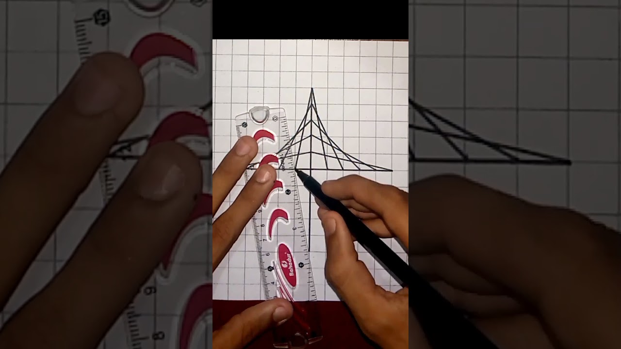 Optical Illusion and 3D Drawing 😱 #shorts