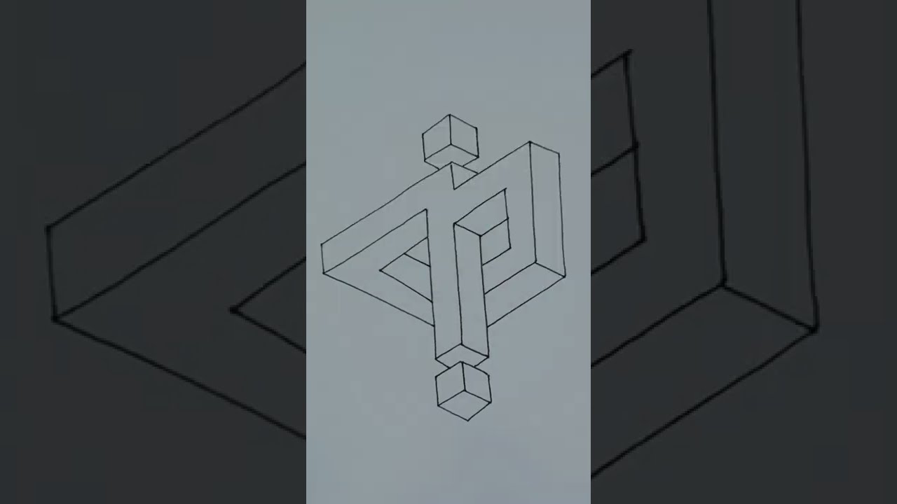 How to draw optical illusion