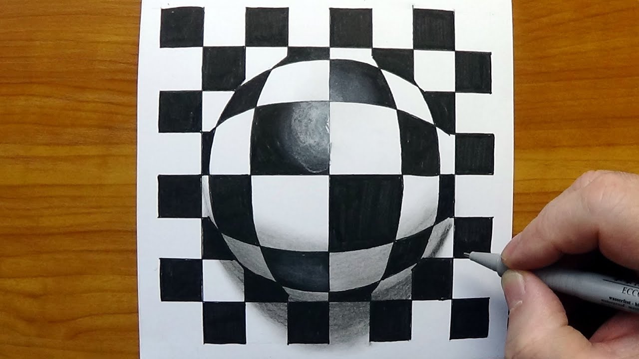 Op-Art Pop-Art - Patterns on the Sphere -  #drawing #art #vamos