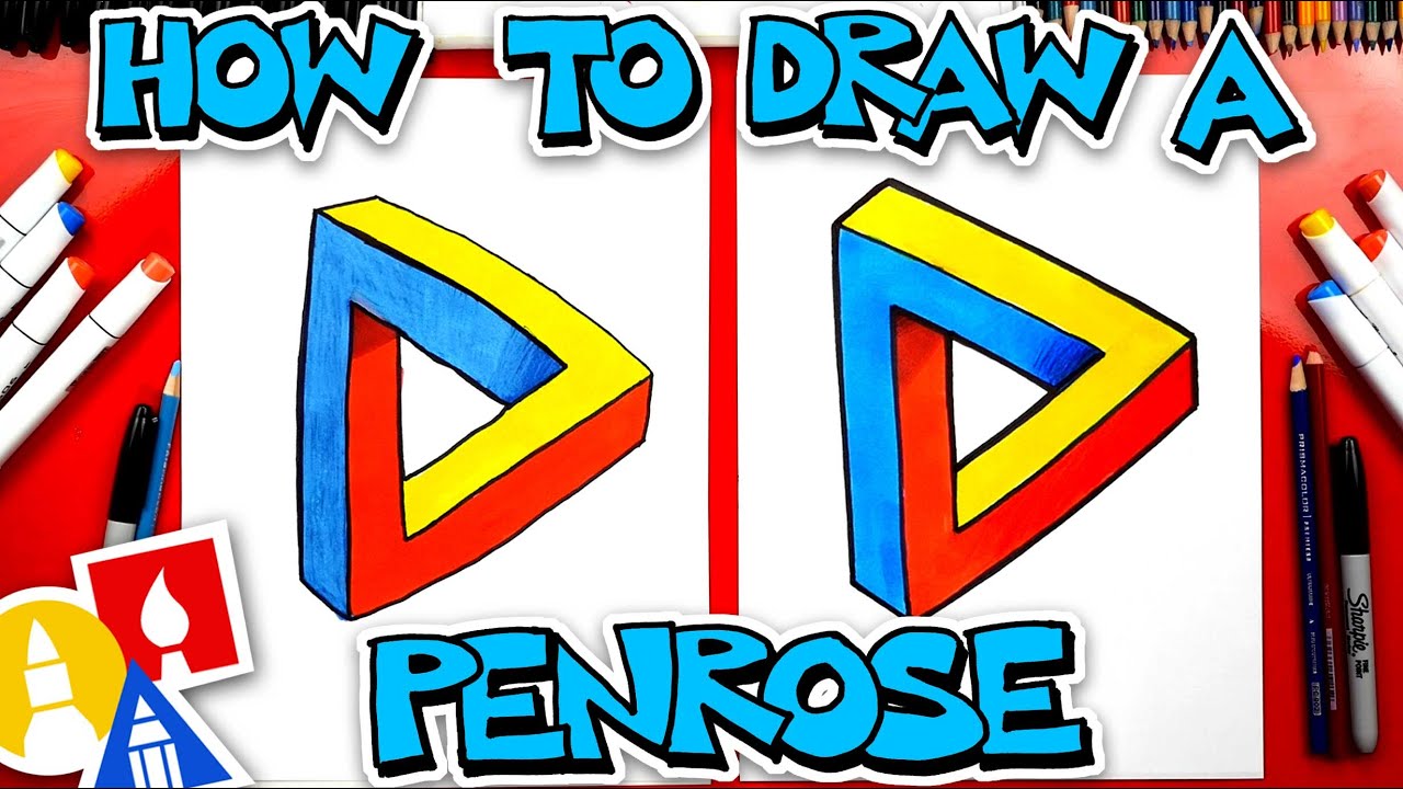 How To Draw A Penrose Triangle - Optical Illusion