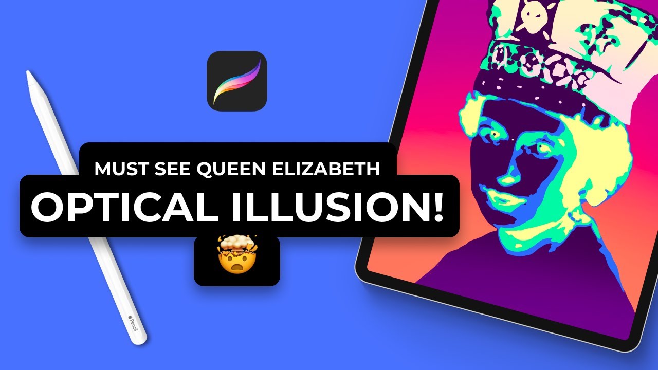 MUST SEE✨Optical Illusion✨Of Queen Elizabeth 🤯#shorts