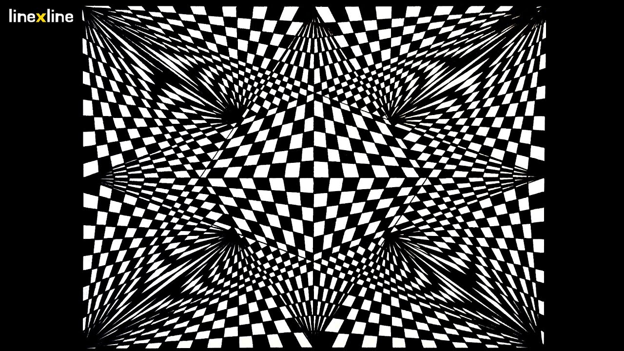 [OP ART] How to draw optical illusion art l Geometric art #037