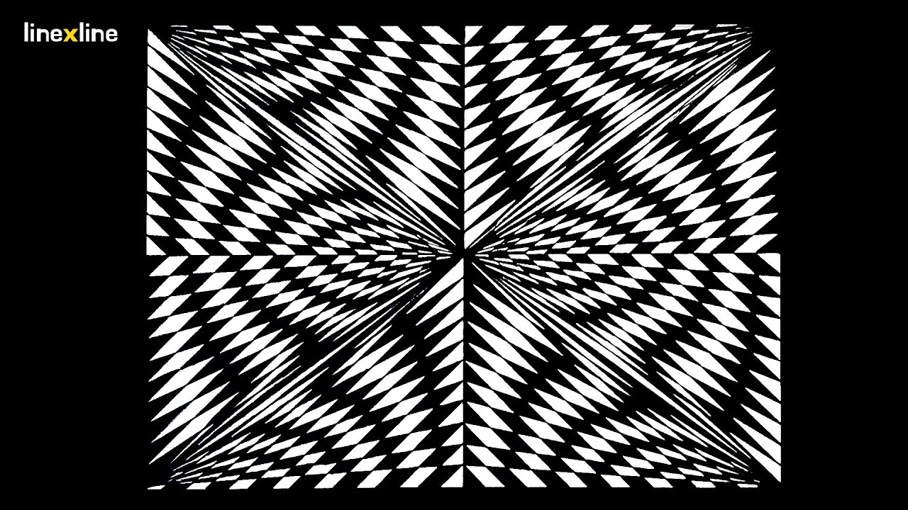 [OP ART] How to draw optical illusion art l Geometric art #038