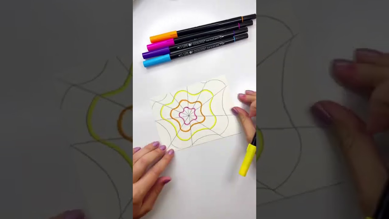 Optical Illusion art tutorial using Life of Colour pens