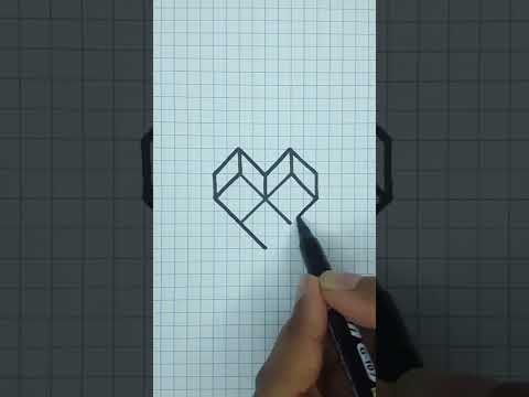 3D Optical Illusions You Can Draw on Graph Paper