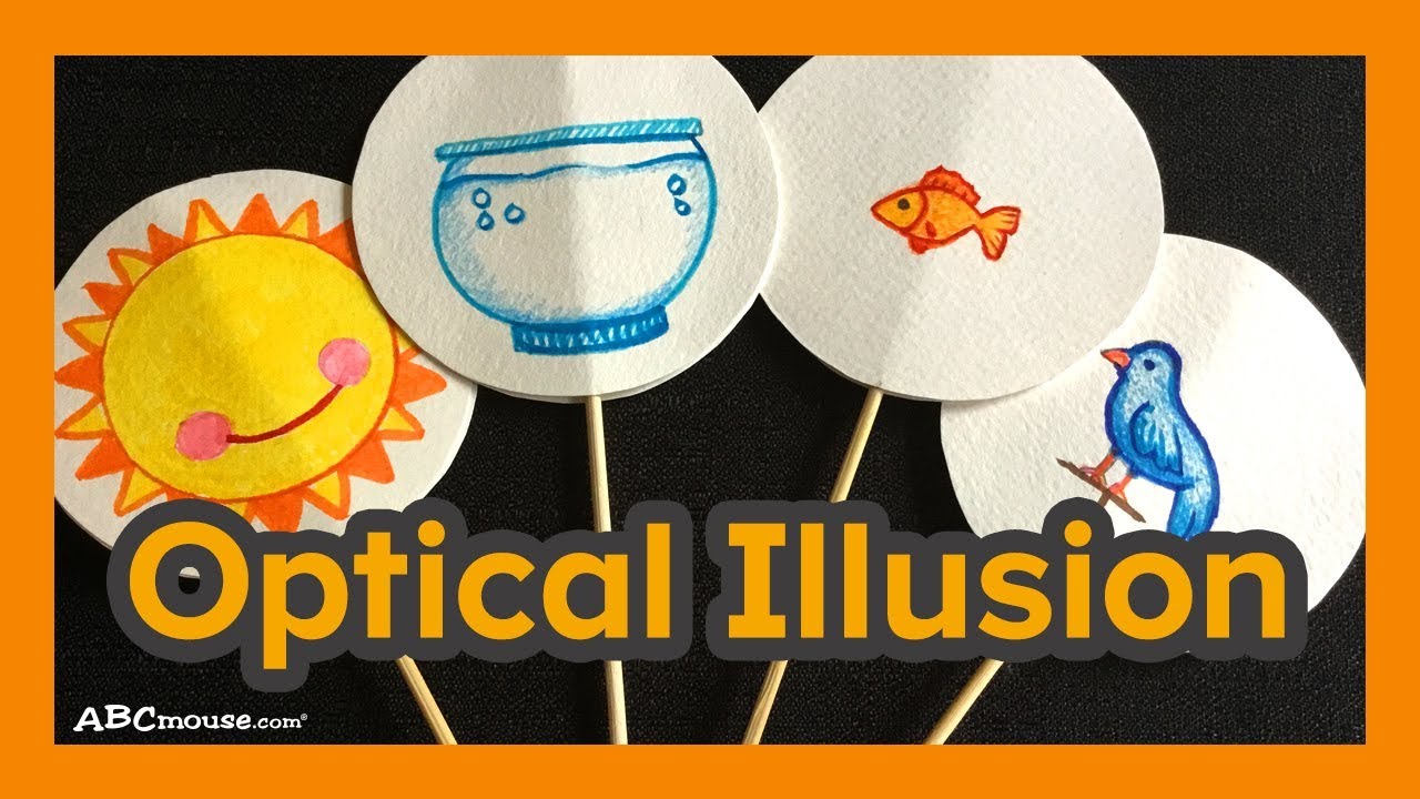 Art Activity for Kids: Optical Illusion (Thaumatrope) by ABCmouse.com
