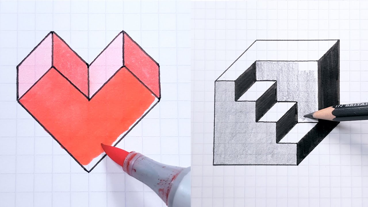 How to Draw - Easy 3D Art and Illusions