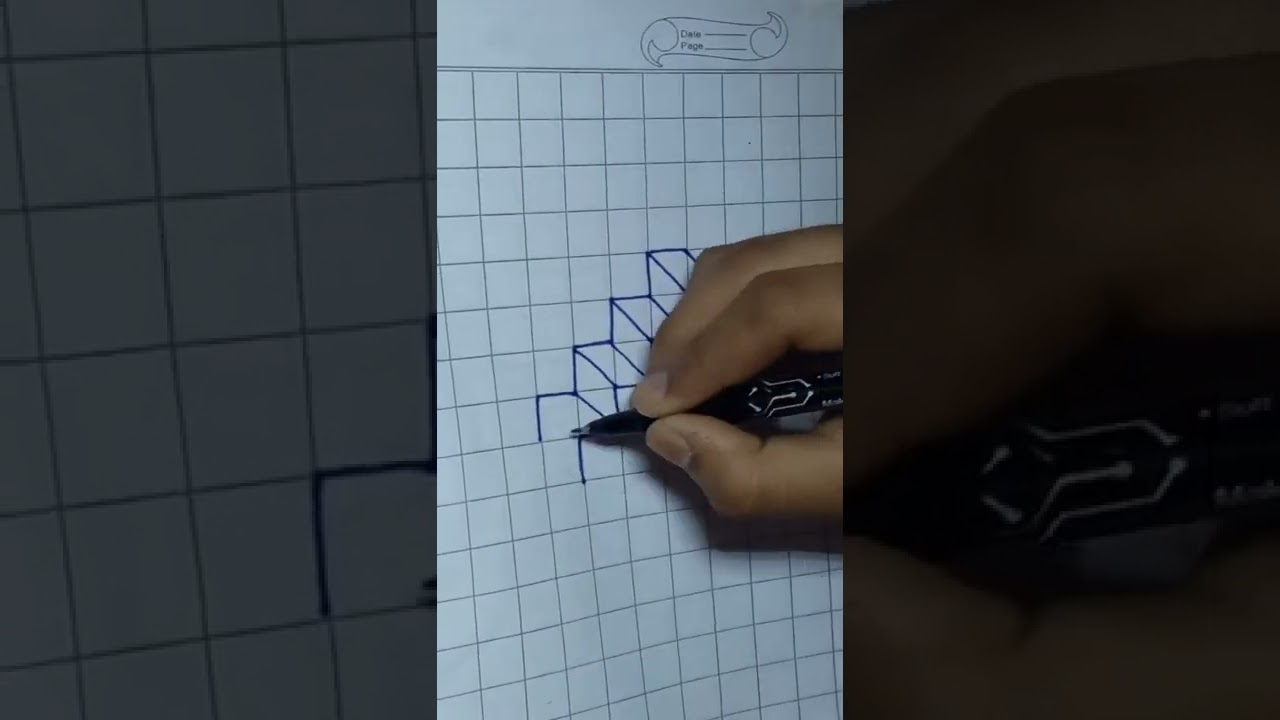 optical illusions drawings / How to draw 3d illusion / Trick Art / optical illusions #shorts
