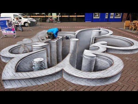 Respect 💯🔥😱| 50 Amazing Realistic 3d street Art Designs | Optical illusions |