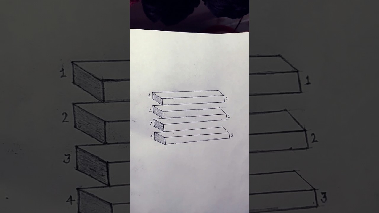 optical illusions 4 or 3 ? #short #art #trending #subscribe #viral