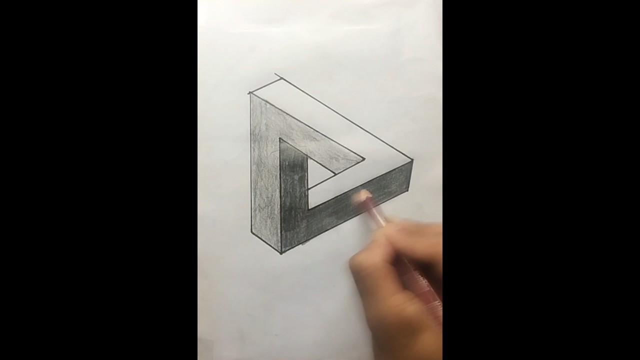 How to draw an optical illusions #art #shorts #viral #drawing