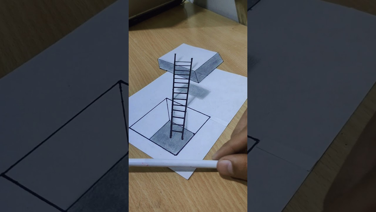 draw 3D optical illusions #art #drawing #3d