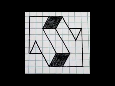 How to draw impossible 3d arrow drawing  || Easy 3d optical illusions || Drawing of 3d arrow #shorts